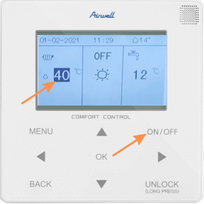 Airwell Controller - Heating + onoff