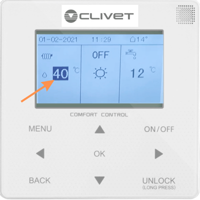 Clivet Controller - Heating