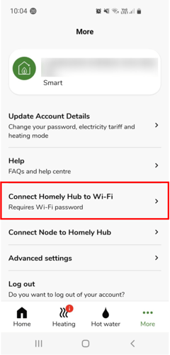 Connect Homely Hub to WiFi