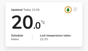 Hot water boost card circle