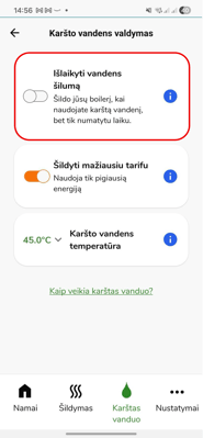 Reheat your hot water