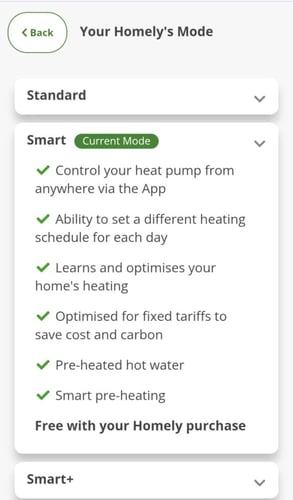 Smart mode sign up