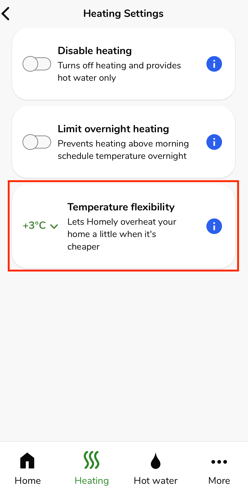 Temperature flexibility - new